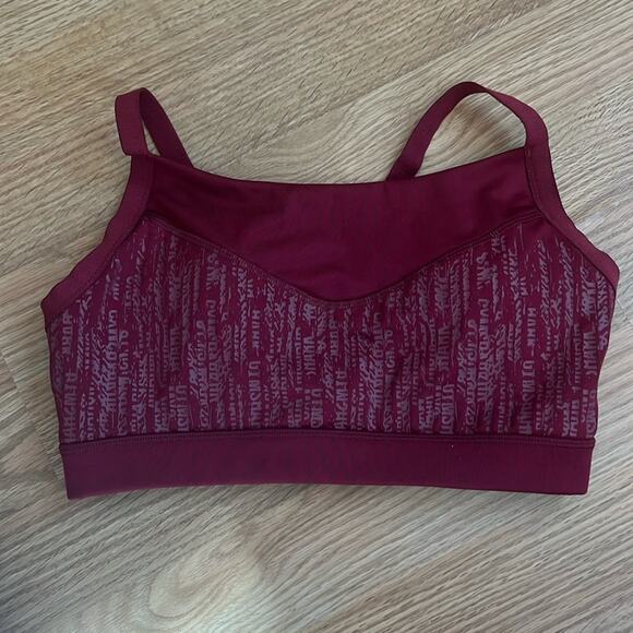 Gymshark Combat Sports Bra in Claret - Picture 2 of 5